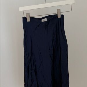 Wilfred Dark Blue Midi Skirt